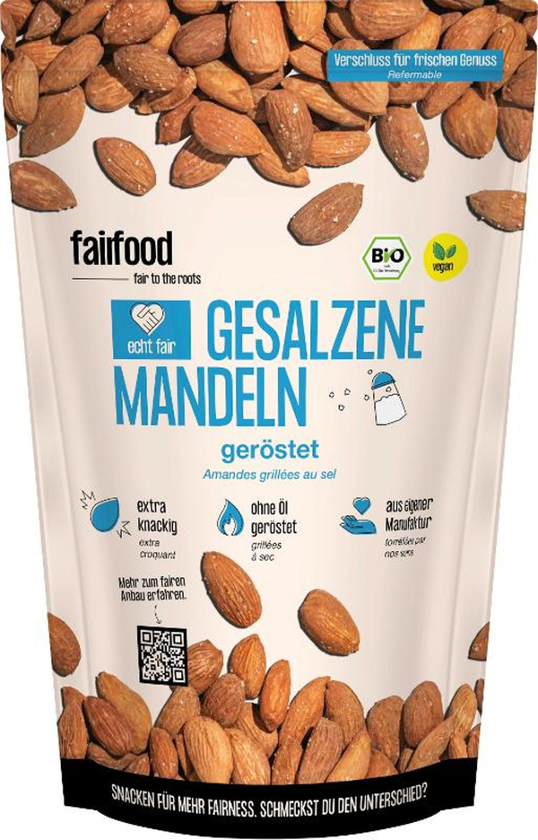 Produktfoto zu Faire Mandeln geröstet & gesalzen