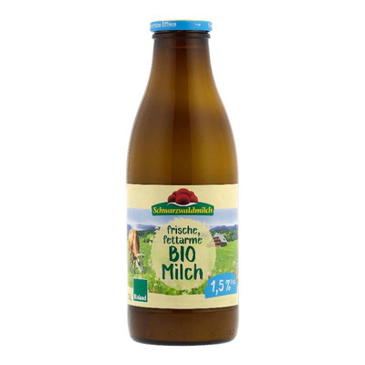 Produktfoto zu frische fettarme Milch 1,5% - 1l Glas