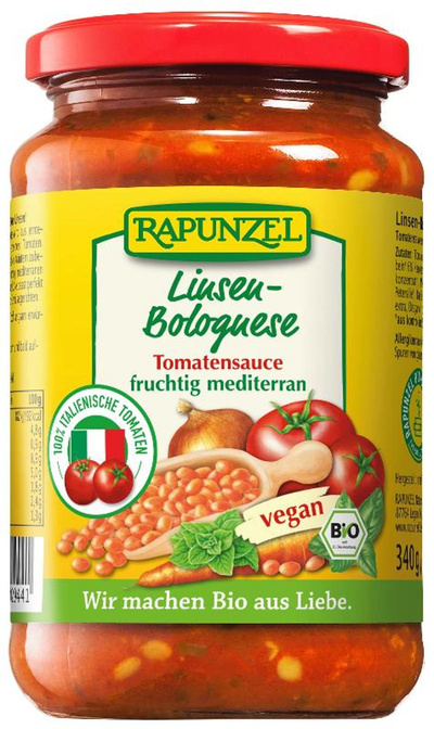 Produktfoto zu Tomatensauce Linsen-Bolognese, vegan