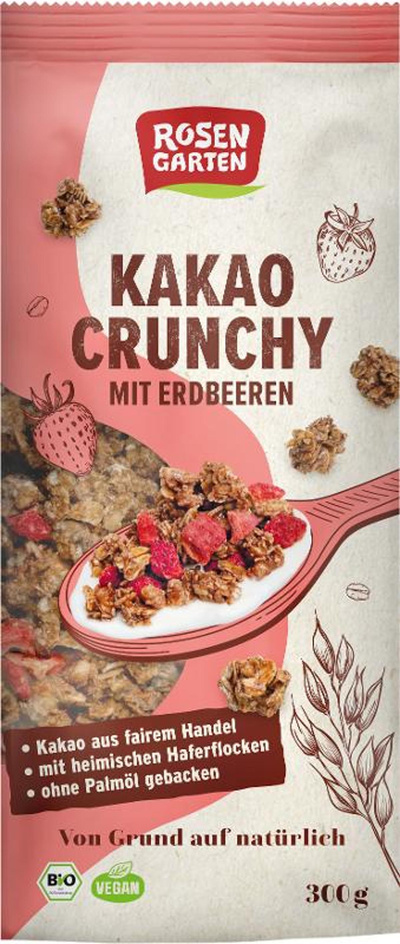 Produktfoto zu Kakao-Crunchy mit Erdbeeren