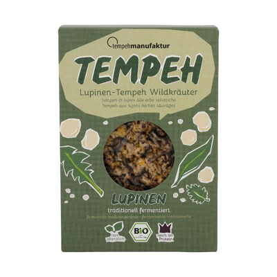 Produktfoto zu Tempeh Lupine Wildkräuter