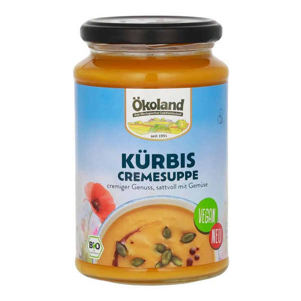 Produktfoto zu Kürbis Cremesuppe vegan (Glas)