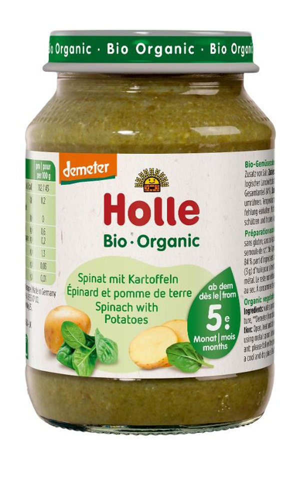 Produktfoto zu Spinat mit Kartoffeln - 5. Monat