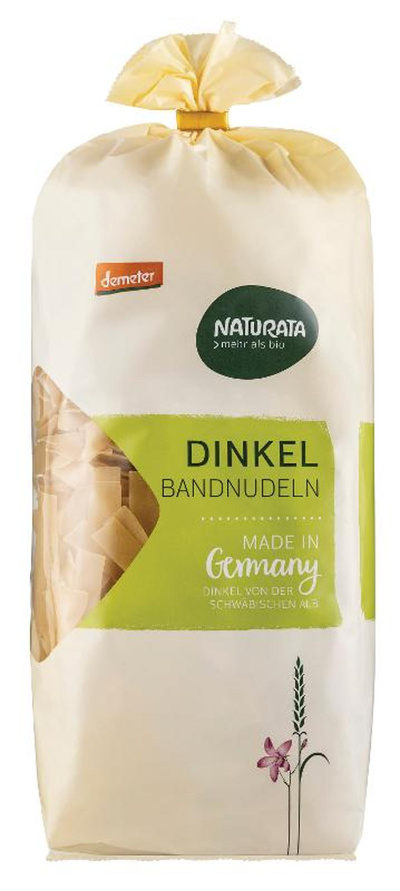 Produktfoto zu Dinkel Bandnudeln gewalzt hell