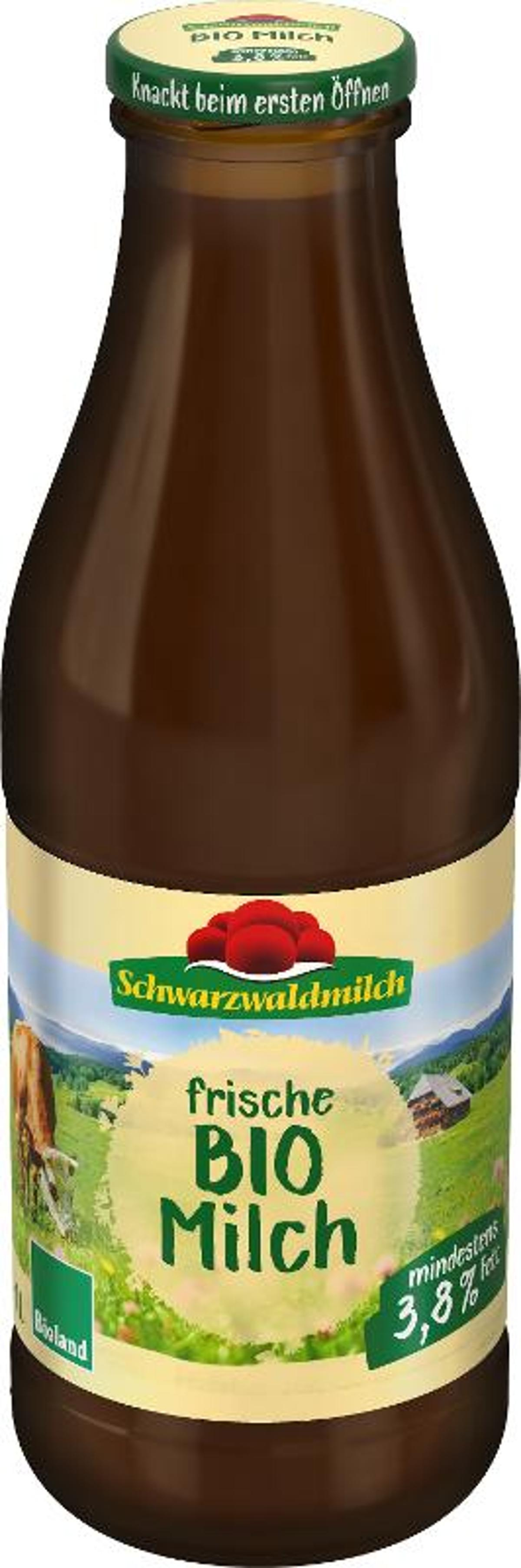 frische Vollmilch 3,8% - 1l Glas