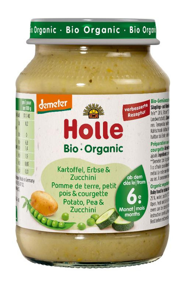 Produktfoto zu Kartoffeln mit Erbsen & Zucchini - 6. Monat