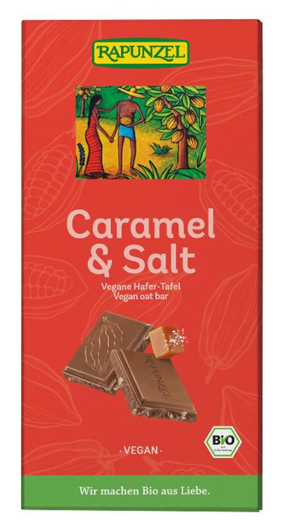 Produktfoto zu Caramel & Salt vegane Hafer-Tafel