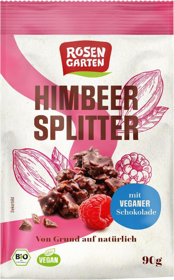 Produktfoto zu Himbeer Splitter vegan
