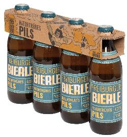 Produktfoto zu Freiburger Bierle - 4er naturtrübes Pils
