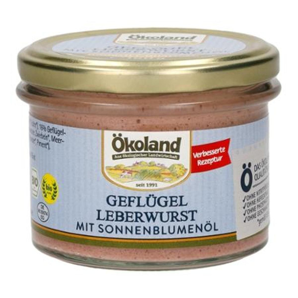 Produktfoto zu Geflügel Leberwurst mit Sonnenblumenöl