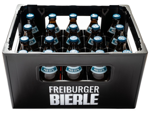 Produktfoto zu Freiburger Bierle - Pils alkoholfrei Kasten