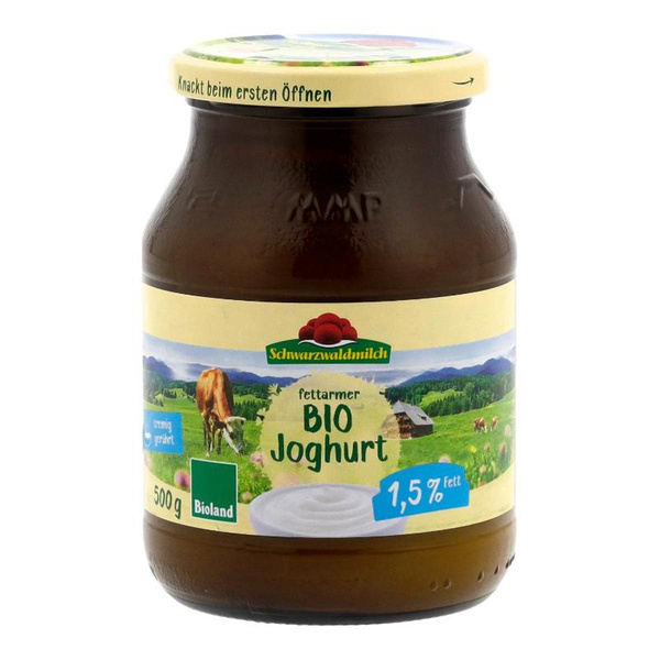 Produktfoto zu Joghurt Natur mild 1,5% Glas
