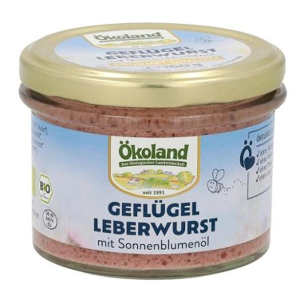 Produktfoto zu Geflügel Leberwurst mit Sonnenblumenöl