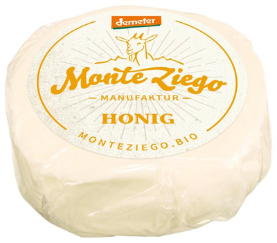 Produktfoto zu Ziegenfrischkäse Taler Honig