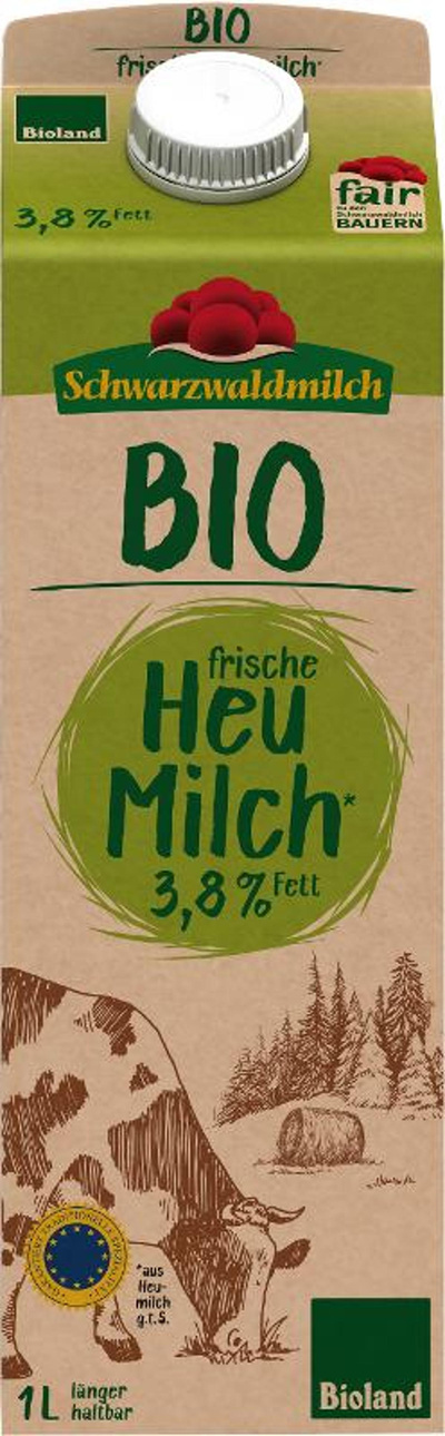 Produktfoto zu frische Heumilch 3,8%