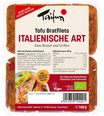 Produktfoto zu Tofu-Bratfilets `Pizza-Pizza`
