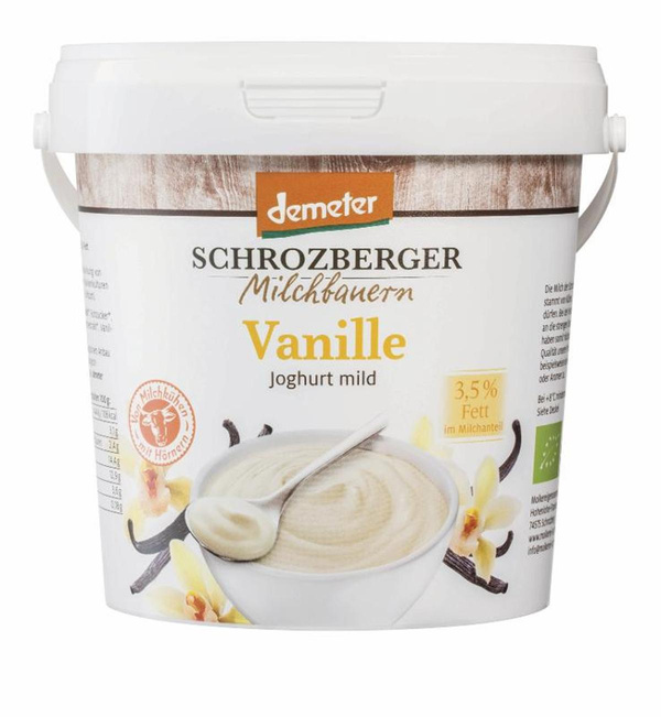 Produktfoto zu Jogurt Vanille 3,5% - Eimer