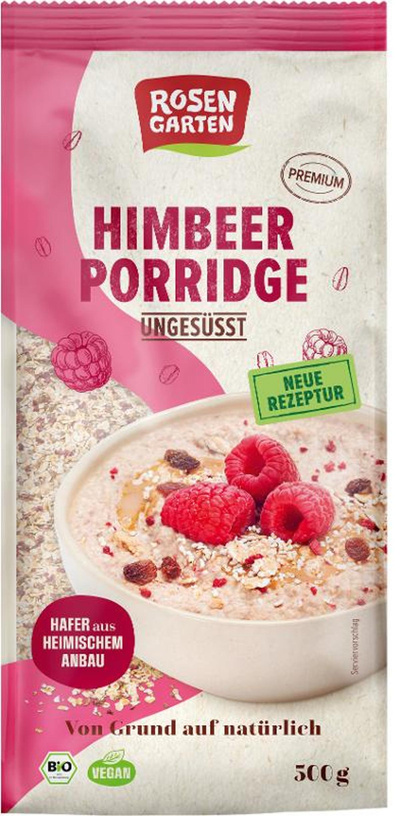 Produktfoto zu Himbeer Porridge ungesüßt