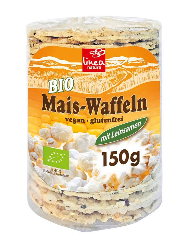 Produktfoto zu Maiswaffeln mit Leinsamen