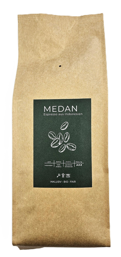Produktfoto zu MEDAN - Espresso ganze Bohne