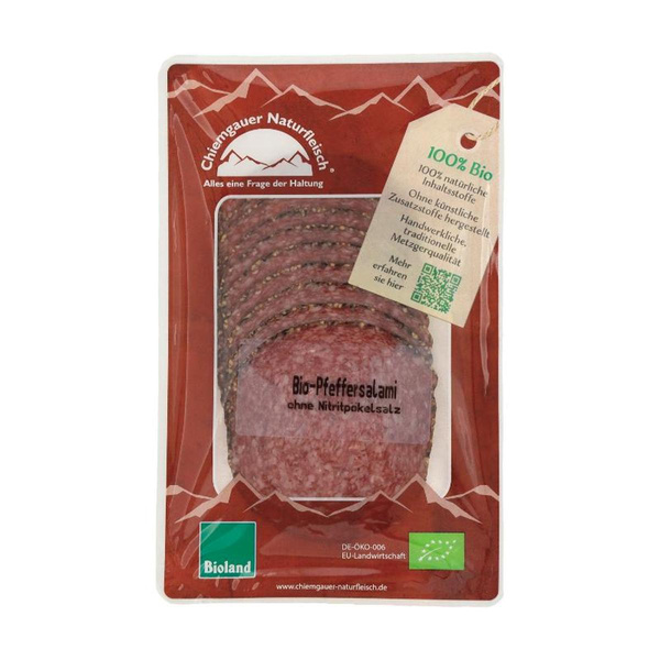 Produktfoto zu Pfeffersalami geschnitten