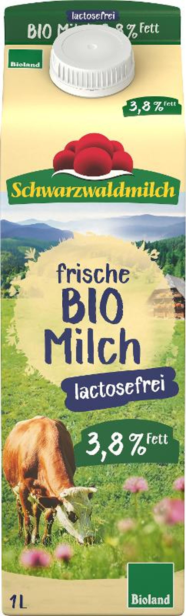 Produktfoto zu Frische Vollmilch 3,8% - lactosefrei