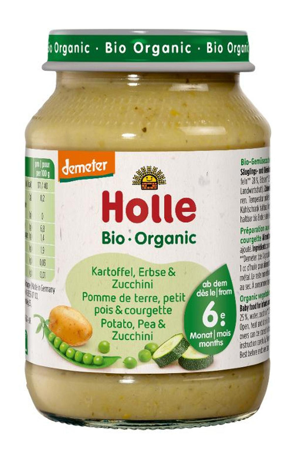 Produktfoto zu Kartoffeln mit Erbsen & Zucchini - 6. Monat