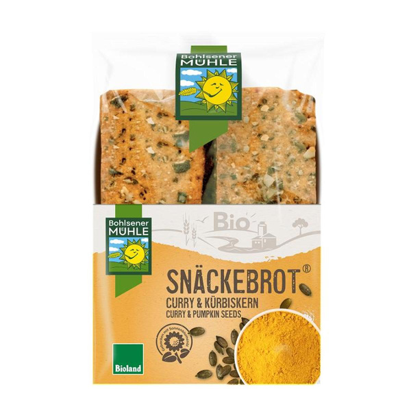 Produktfoto zu Snäckebrot Curry & Kürbiskern