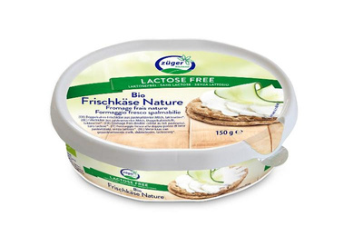 Produktfoto zu Frischkäse Natur lakcosefrei