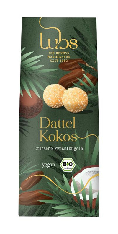 Produktfoto zu Dattel Kokos Konfekt