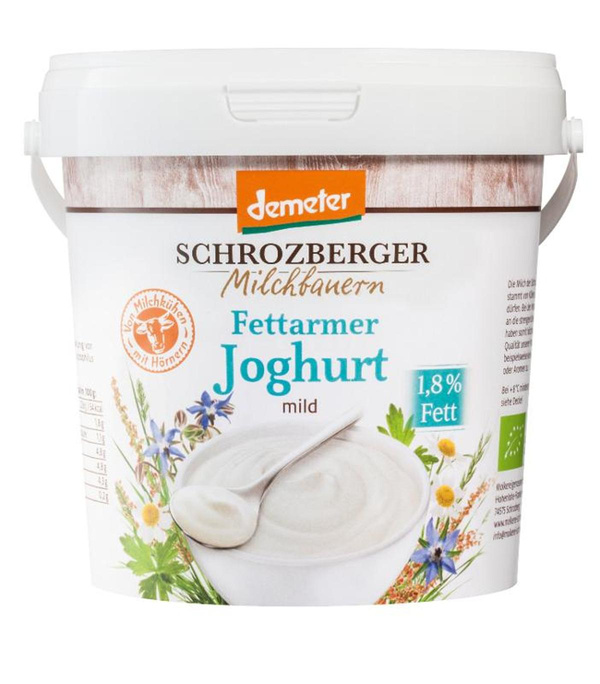 Produktfoto zu Jogurt Natur mild 1,8% - Eimer