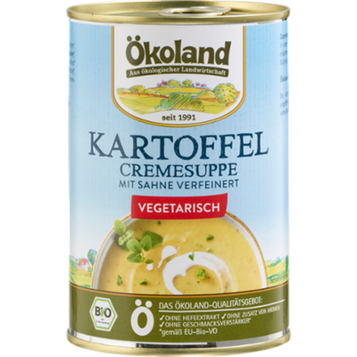 Produktfoto zu Kartoffel Cremesuppe vegetarisch