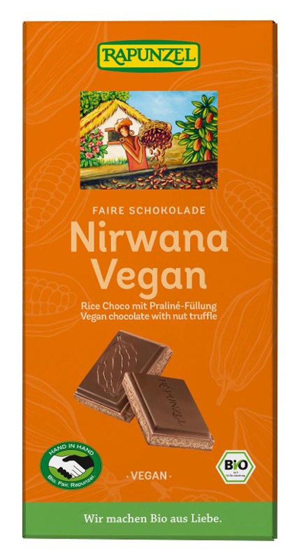 Produktfoto zu Vegane Schokolade mit Paline-Füllung
