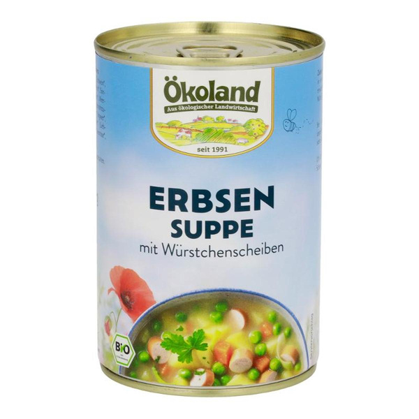 Produktfoto zu Erbsensuppe mit Würstchenscheiben