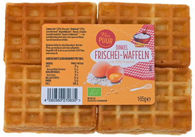 Produktfoto zu Dinkel Frischei-Waffeln