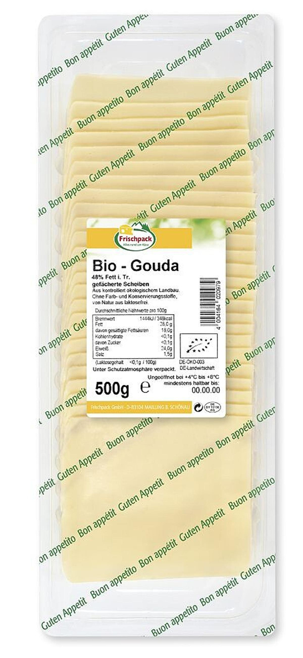 Produktfoto zu Bio Gouda-Scheib.48%