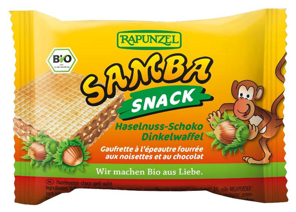 Produktfoto zu Samba Snack, Haselnuss-Schoko Schnitte