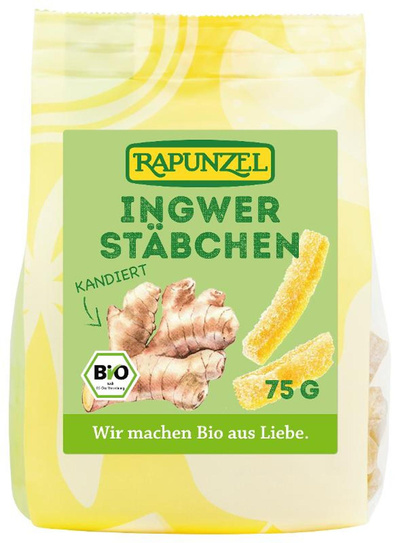 Produktfoto zu Ingwerstäbchen kandiert
