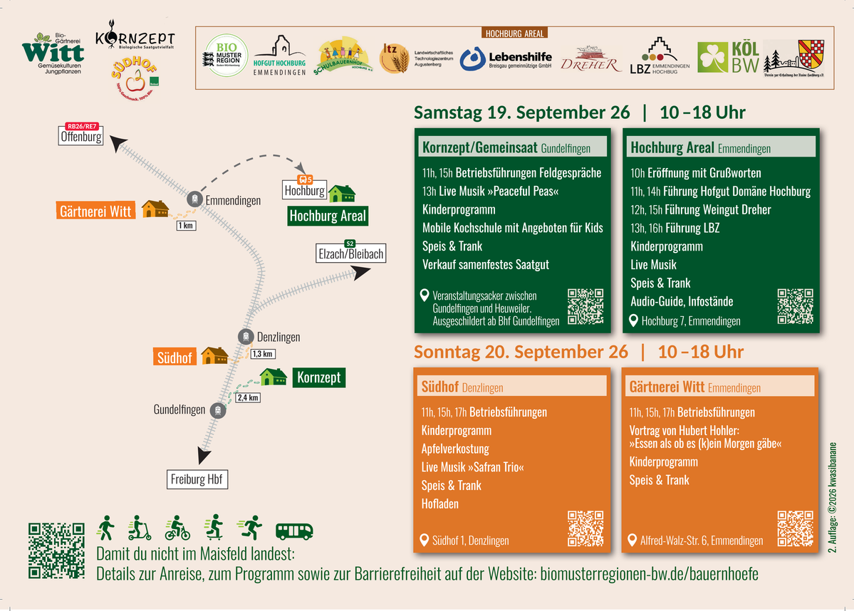 KI generiert: Das Bild ist ein Programmflyer für ein Event am 19. und 20. September.