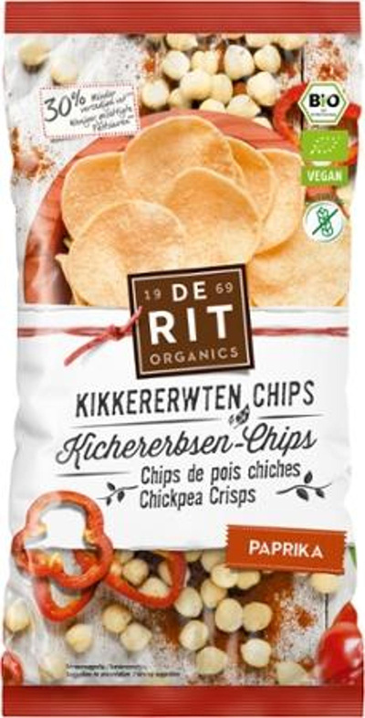 Produktfoto zu Kichererbsen-Chips Paprika