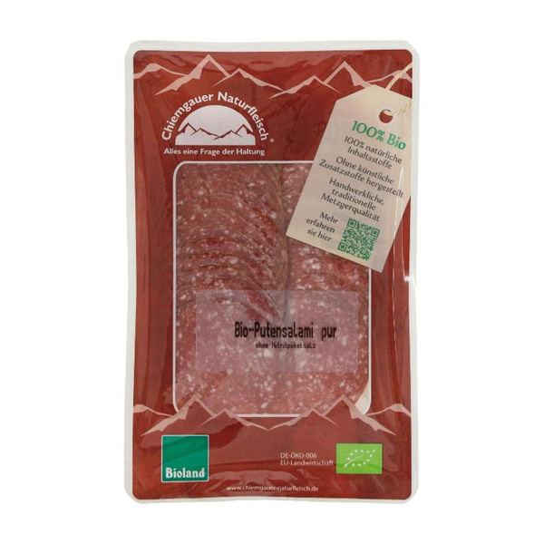 Produktfoto zu Putensalami `Pur`, geschnitten