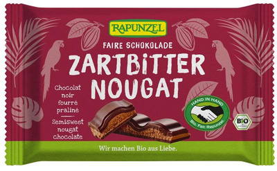 Produktfoto zu Zartbitteschokolade Nougat