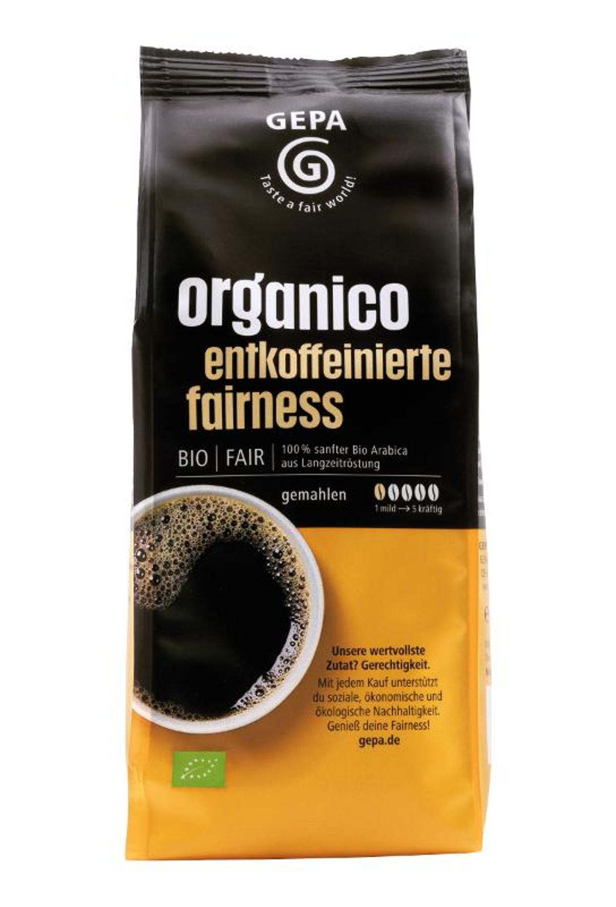 Cafe Organico entkoffeiniert,gemahlen