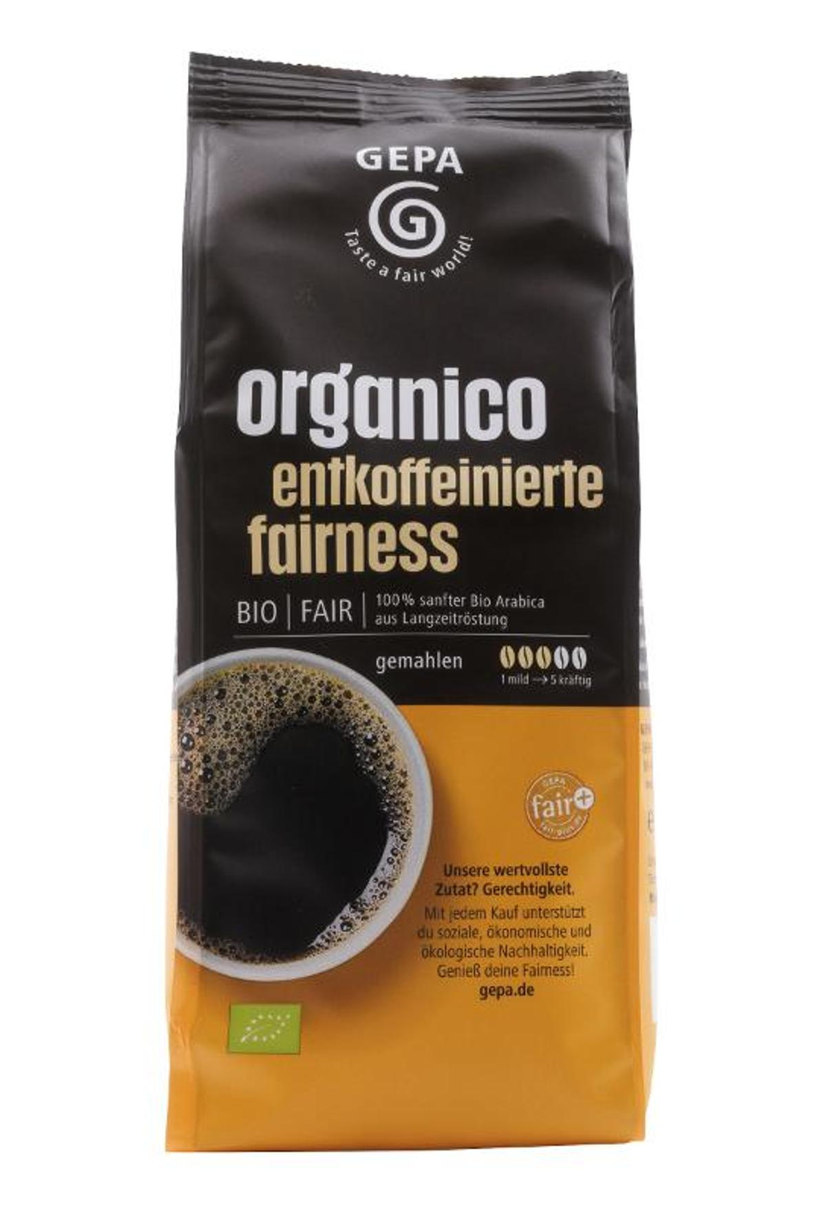 Cafe Organico entkoffeiniert,gemahlen