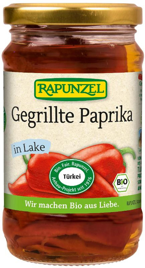 Produktfoto zu Paprika rot, gegrillt, in Lake
