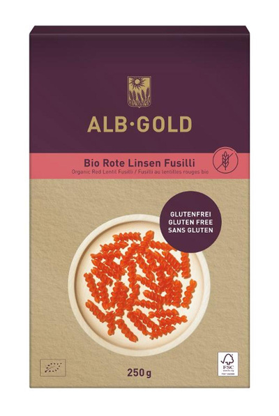 Produktfoto zu Fusilli Rote Linsen