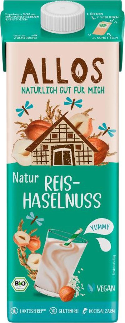 Produktfoto zu Reisdrink Haselnuss ungesüßt