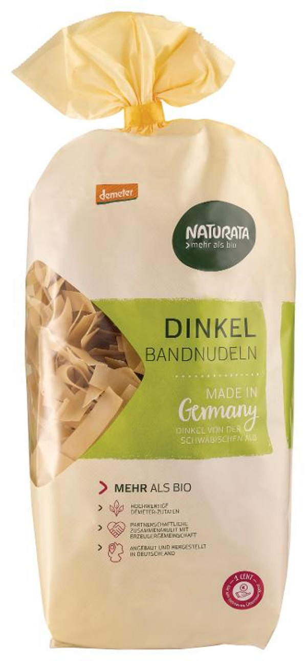 Produktfoto zu Dinkel Bandnudeln gewalzt hell