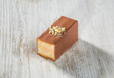 Produktfoto zu Walnuss-Schnitte mit Nussnougatcreme gefüllt MHD 22.08.