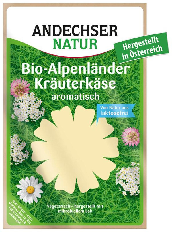 Produktfoto zu Alpenländer Kräuterkäse in Scheiben